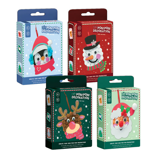 Make Your Own Pom Pom Decoration Kit - Christmas Jingle Bunch