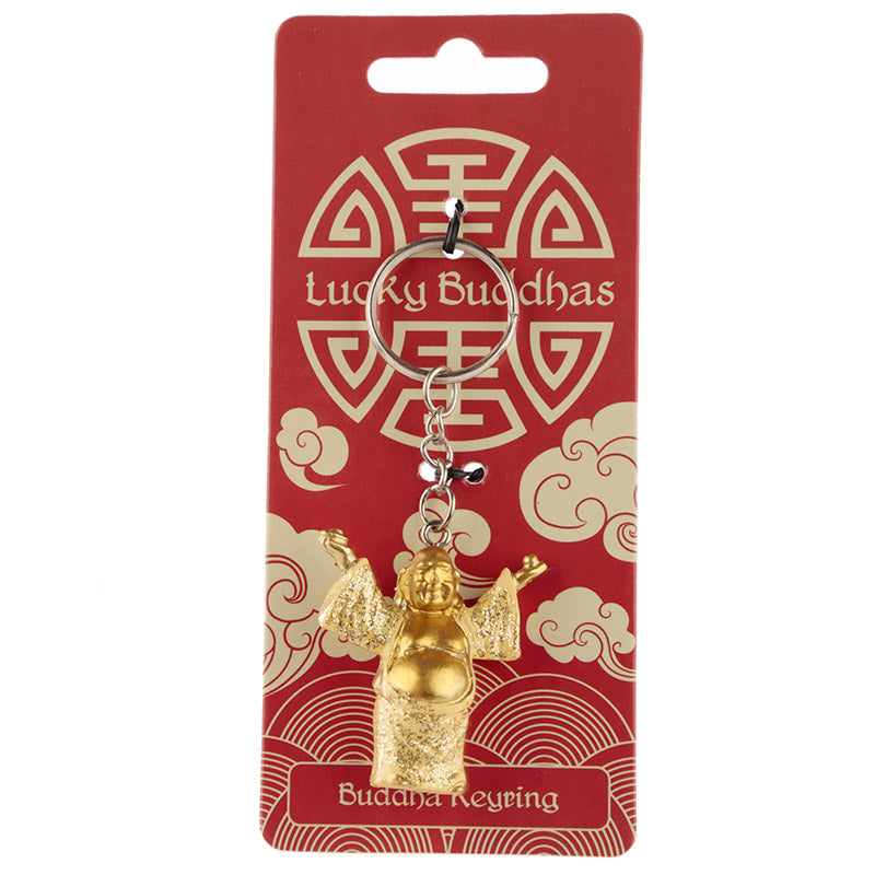 Lucky Buddha Novelty Keyring - giftable collectible