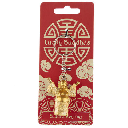 Lucky Buddha Novelty Keyring - giftable collectible