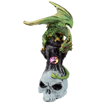 Skull Dragon Dark Legends Dragon Figurine side view