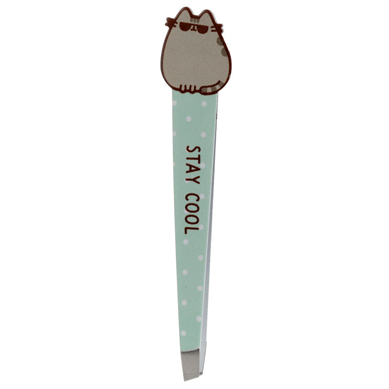 Pusheen the Cat Tweezers displayed with other collectibles