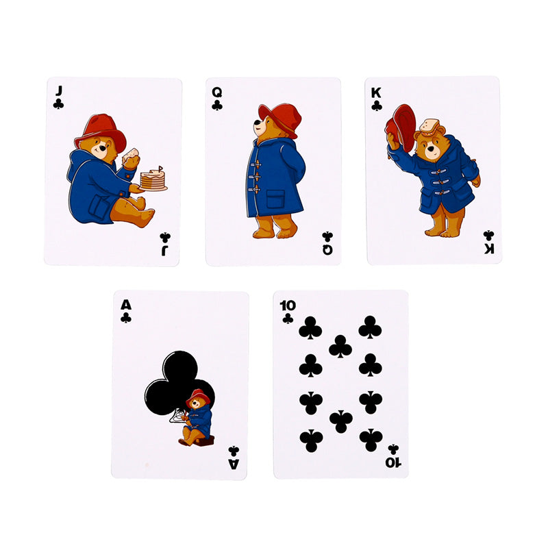 Family enjoying a game with Paddington Bear Playing Cards
