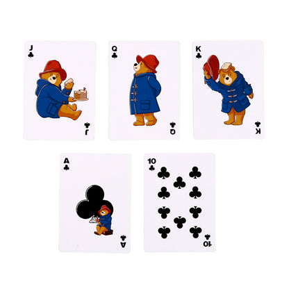 Family enjoying a game with Paddington Bear Playing Cards