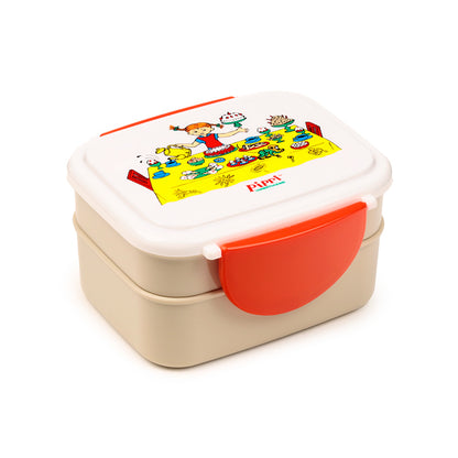 Pippi Longstocking Bento Clip Lock Lunch Box with Cutlery