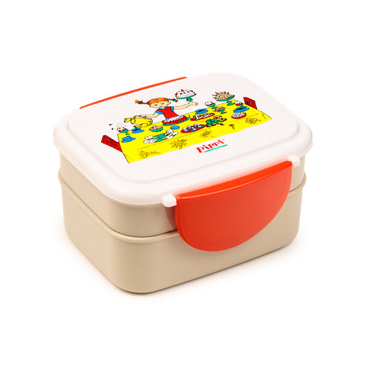 Pippi Longstocking Bento Clip Lock Lunch Box with Cutlery
