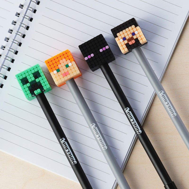 Minecraft Fine Tip Pen with Zombie Silicone Topper