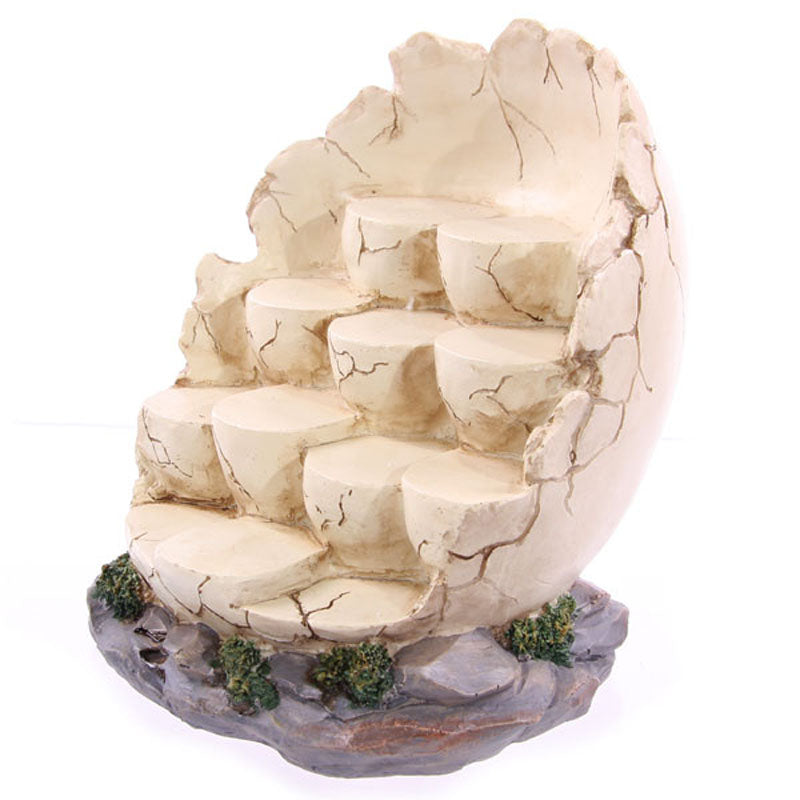 Tiered Egg Shaped Display Stand showcasing decorative ornaments