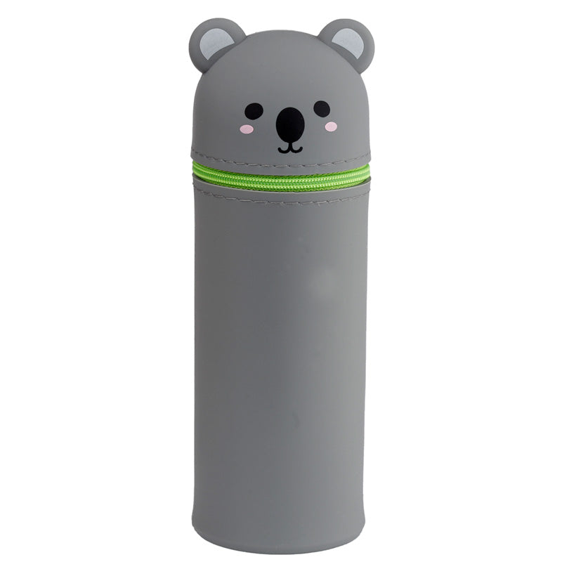 Adoramals Koala Silicone Upright Pencil Case - Front View