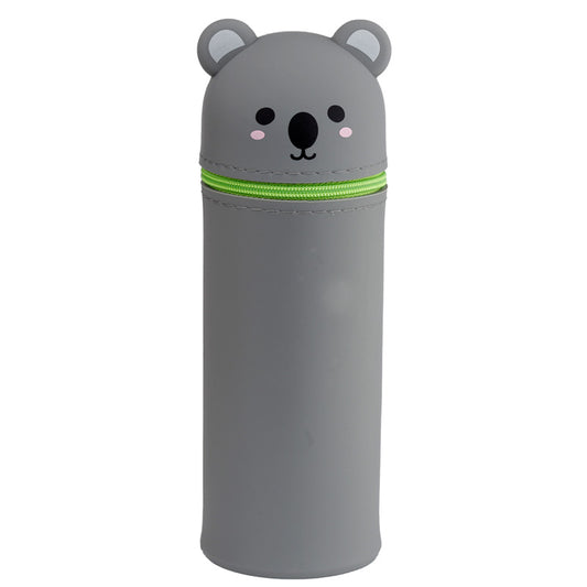 Adoramals Koala Silicone Upright Pencil Case - Front View