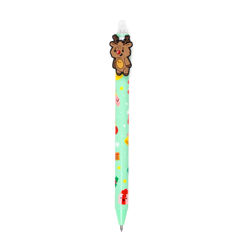Jingle Bunch Christmas Erasable Pen with holiday decor