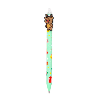 Jingle Bunch Christmas Erasable Pen with holiday decor