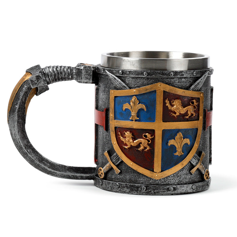 Ornamental tankard in gold and silver