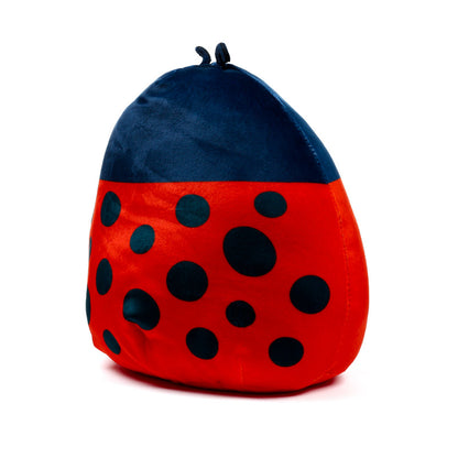 Squidglys Tilly the Ladybug plush toy on display