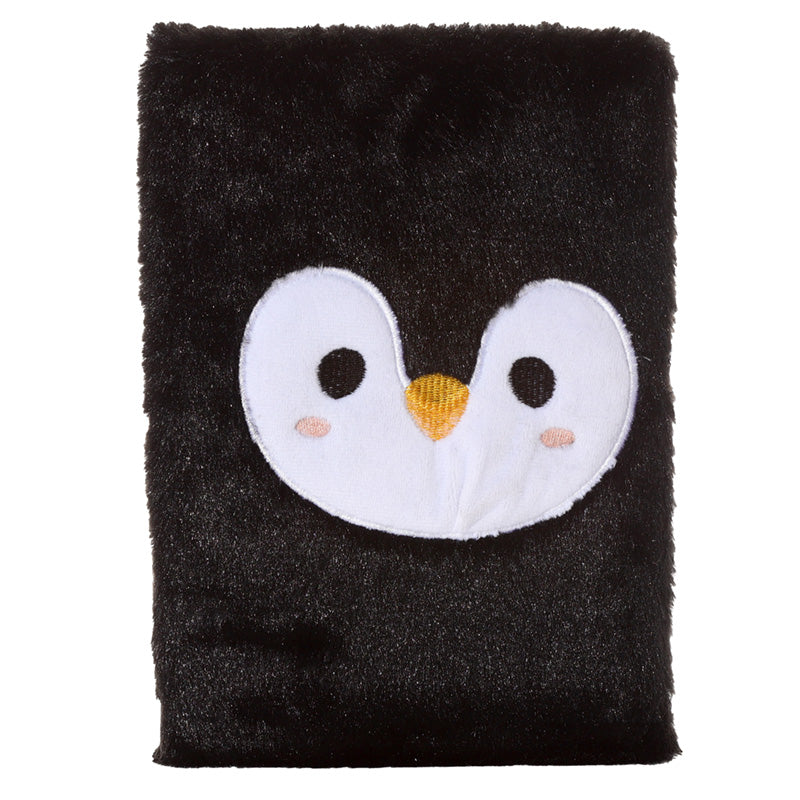 Open pages of Adoramals Penguin Plush A5 Notebook