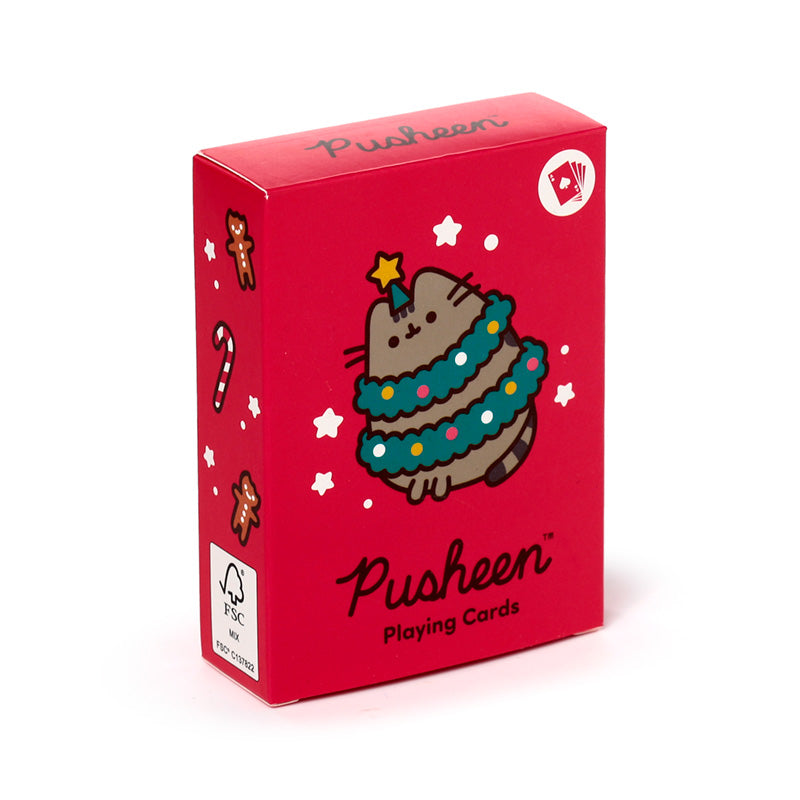 Illustrated cards of Christmas Pusheen the Cat