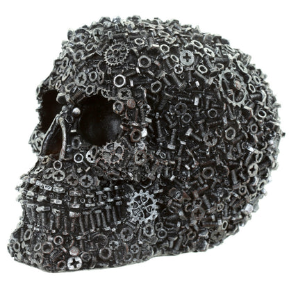 Gothic Collectable Nuts and Bolts Skull Decoration with seasonal decor