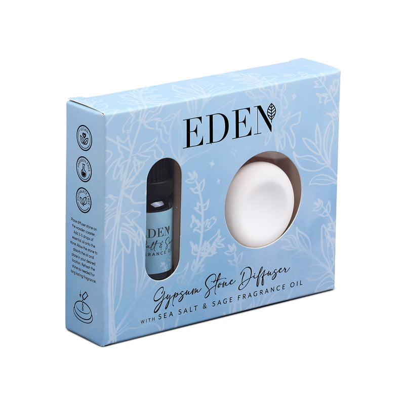 Elegant Gypsum Stone Diffuser on Wooden Coaster