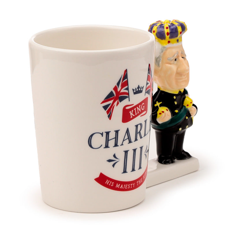 Royal-themed ceramic mug for home decor