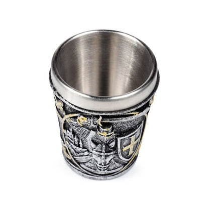 Close-up of Medieval Knight Decorative Shot Glass