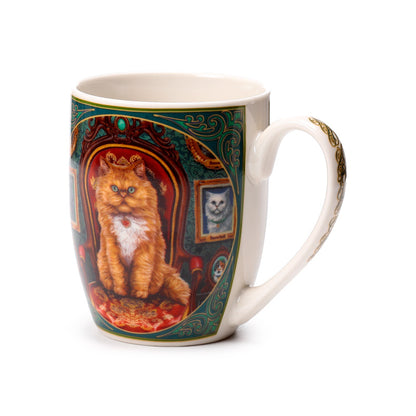 Lisa Parker Mad About Cats Porcelain Mug on table