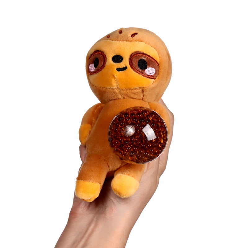 Vibrant zoo-themed design of Queasy Squeezies fidget toy