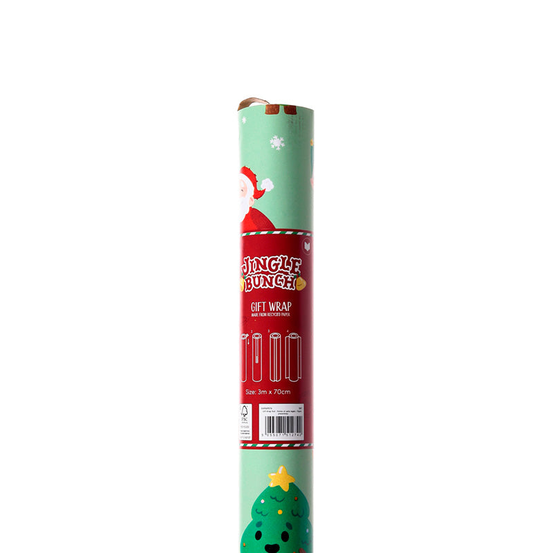 Festive design of Christmas Jingle Bunch Wrapping Paper