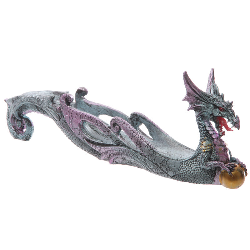 Celtic Scroll Dark Legends Dragon Ashcatcher side view