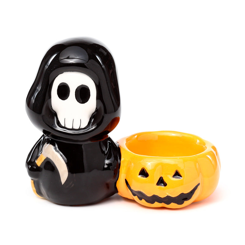 Gothic decor Ceramic Tea Light Holder - Skull Boy