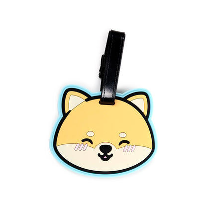 Adoramals Shuggs the Shiba Inu PVC Luggage Tag with luggage
