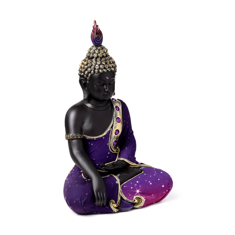 Purple and black Thai Buddha figurine