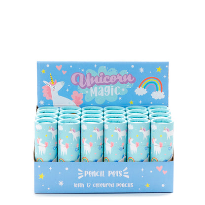 Children using Unicorn Magic Colouring Pencils