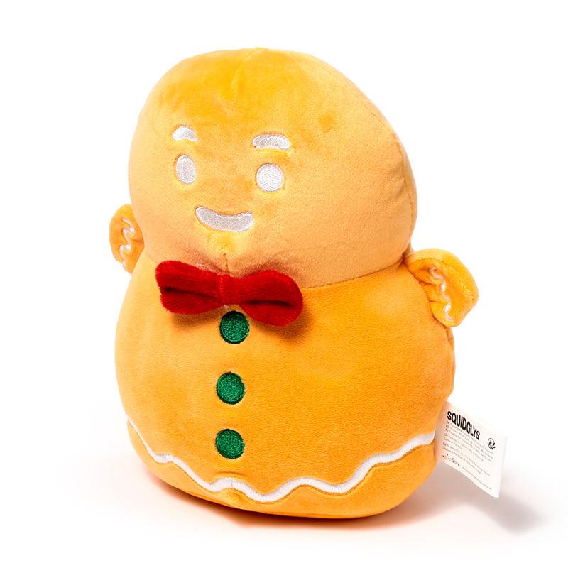 Charming Squidglys Plush Toy Gingerbread Man displayed