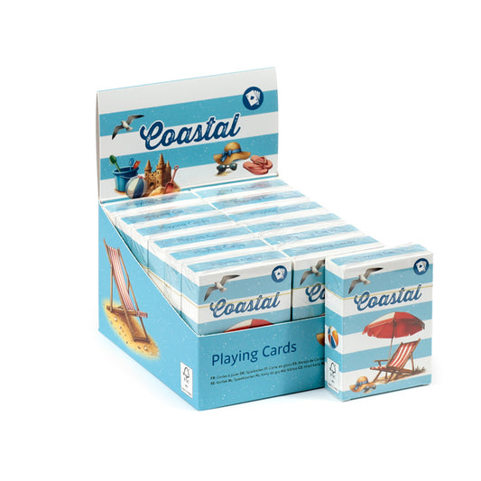 Coastal themed playing cards deck