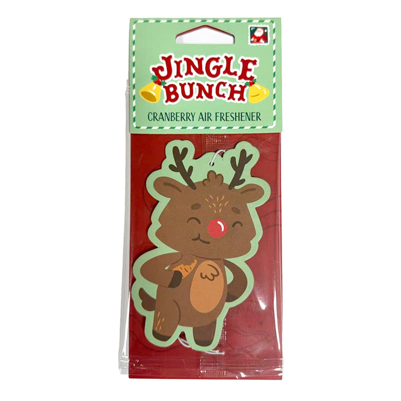 Cranberry Scented Jingle Bunch Christmas Reindeer Air Freshener