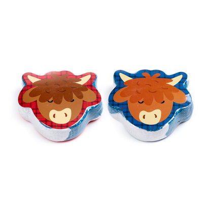 Scotland Souvenir Compressed Travel Towel in use