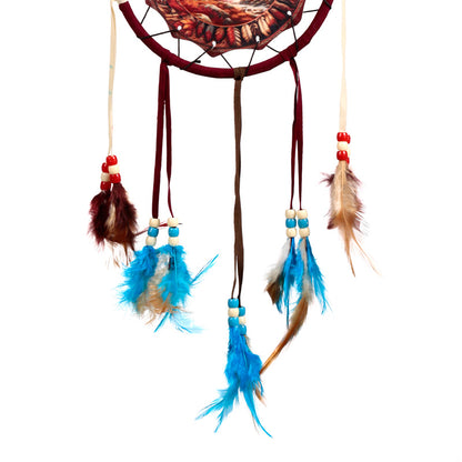 Autumnal Wolf Dreamcatcher hanging decor
