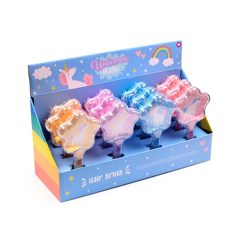 Unicorn Magic Glitter Shaped Hair Brush