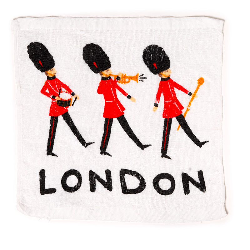 Compact London Icons Travel Towel for easy packing