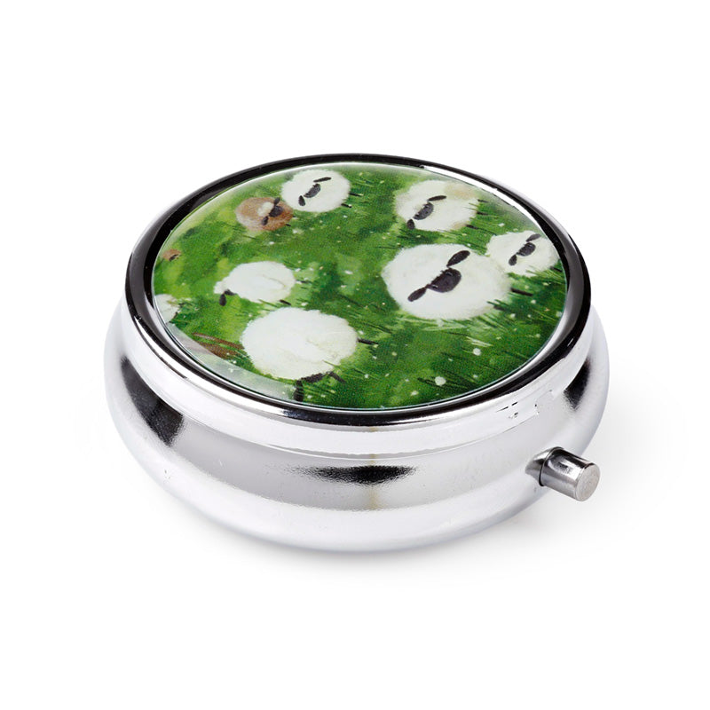 Compact Sheep Pill Box for Travel