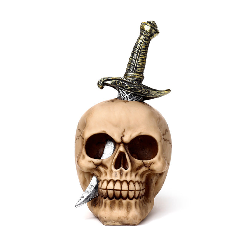 Detailed view of Skull Pierced with Sword Ornament