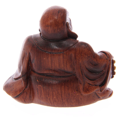 Decorative Wood Effect Lucky Buddha gift