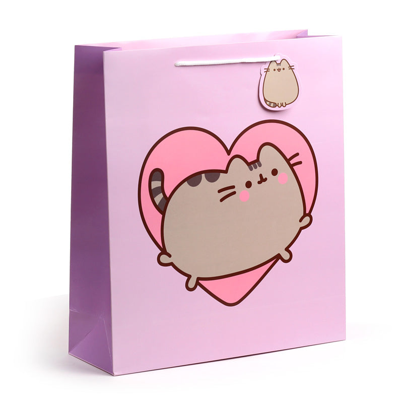 Extra Large Pusheen the Cat Heart Gift Bag