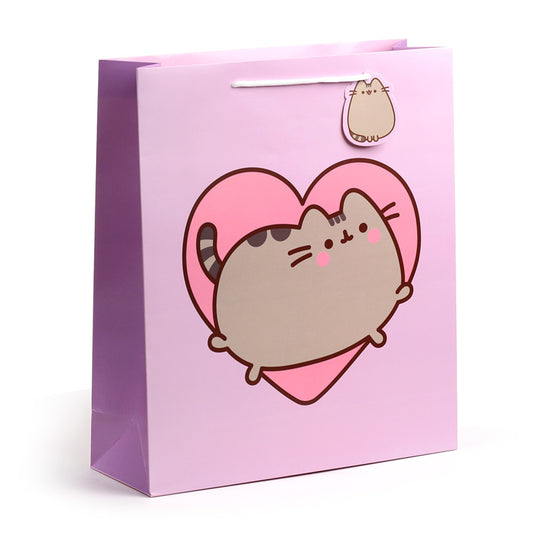 Extra Large Pusheen the Cat Heart Gift Bag