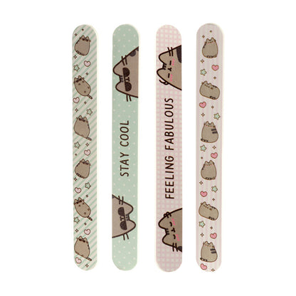 Close-up of Pusheen the Cat Nail File Design