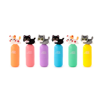 Cute Cat Shaped Lid Topper Highlighter in Orange