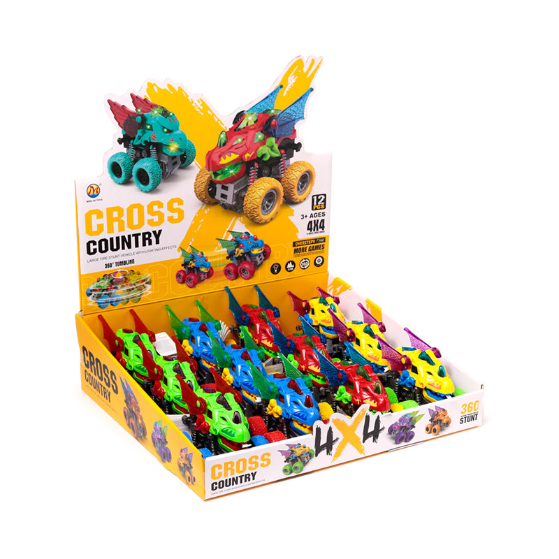 Kids LED Dragon Head Stunt Action Toy with vibrant lights