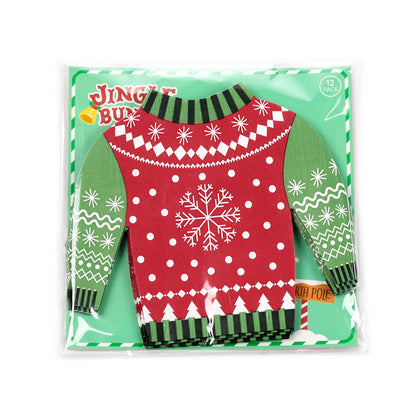 Pack of 12 Christmas Jumper Napkins displayed