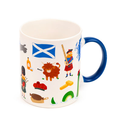 Scotland Souvenir Porcelain Mug with Scottish design