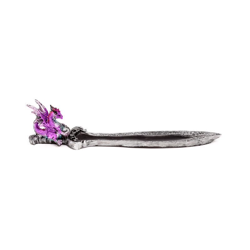 Mini Amethyst Dragon Incense Burner for Home Decor