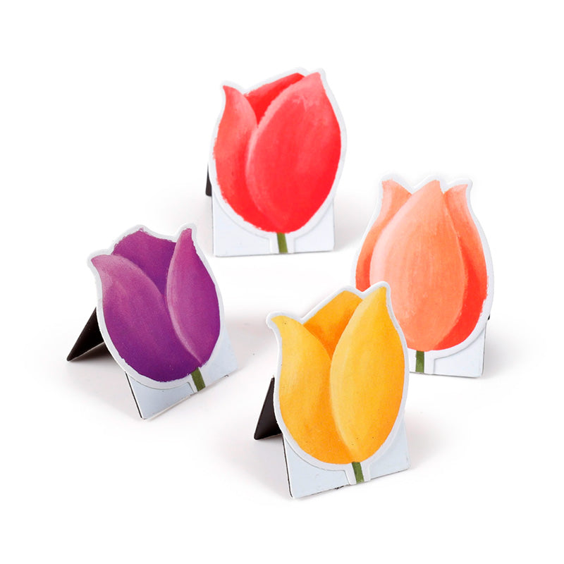 Elegant Tulip Bookmark in a reading nook